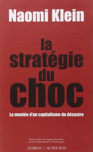 LA STRATEGIE DU CHOC, de Naomi Klein | portada del libro