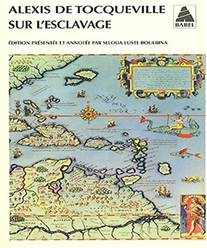 SUR LESCLAVAGE, de Alexis de Tocqueville | portada del libro
