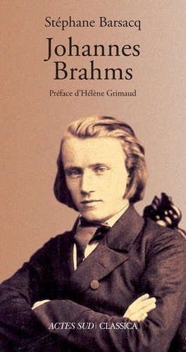 JOHANNES BRAHMS, de Barsacq | portada del libro