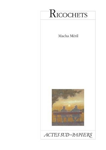 RICOCHETS, de Macha Méril | portada del libro