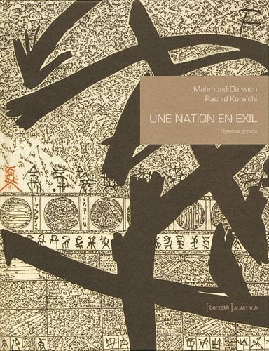 UNE NATION EN EXIL, de Maḥmūd Darwīsh | portada del libro
