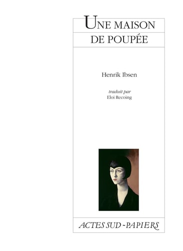 UNE MAISON DE POUPEE, de Henrik Ibsen | portada del libro