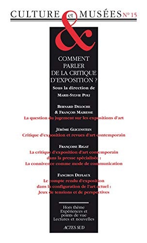 REVUE CULTURE ET MUSEES N 15, de Marie-Sylvie Poli | portada del libro