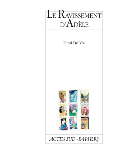 LE RAVISSEMENT DADELE, de Rémi de Vos | portada del libro