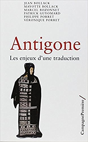 ANTIGONE, de Jean Bollack | portada del libro