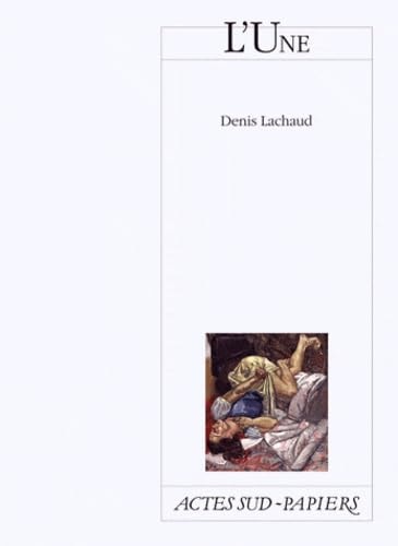 L'UNE, de Denis Lachaud | portada del libro