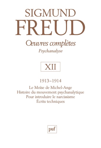 Oeuvres Completes. Tomo Xii. Psychanalyse 1913-1914., de Freud | portada del libro