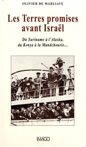 ES TERRES PROMISES AVANT ISRAEL, de Olivier de Marliave | portada del libro