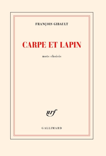 CARPE ET LAPIN, de François Gibault | portada del libro