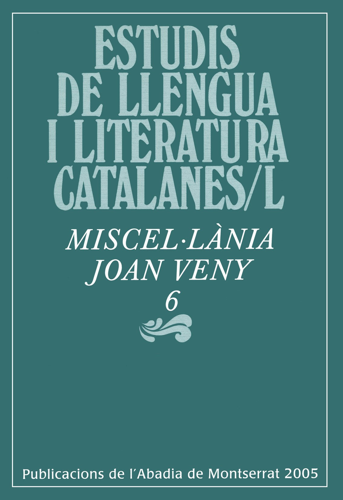 Miscel·lània Joan Veny 6, de Varios autores | portada del libro