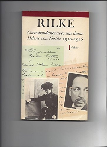 CORRESPONDANCE AVEC UNE DAME, HELENE VON NOSTITZ 1910-1925, de Rainer Maria Rilke | portada del libro