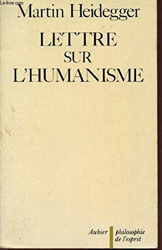 LETTRE SUR L'HUMANISME, de Martin Heidegger | portada del libro