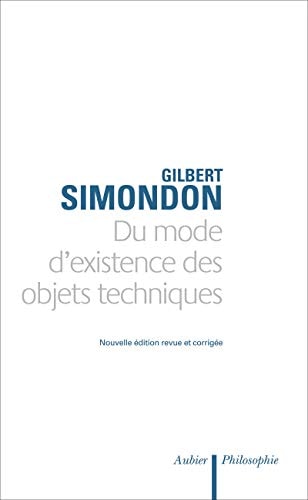 DU MODE D'EXISTENCE DES OBJETS TECHNIQUES, de Gilbert Simondon | portada del libro