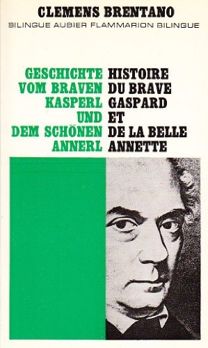 HIS DU BRAVE GASPARD, de Clemens Brentano | portada del libro