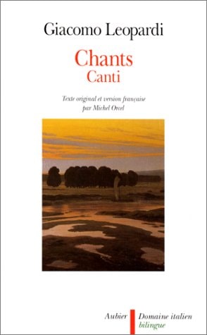 CHANTS, de Giacomo Leopardi | portada del libro