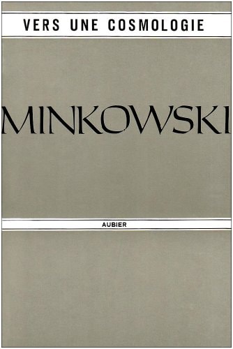 VERS UNE COSMOLOGIE, de Minkowski | portada del libro