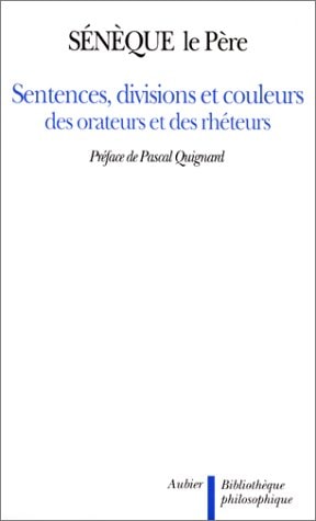 SENTENCES DIVIS COUL ORAT, de Lucius Annaeus Seneca (Rhetor.) | portada del libro