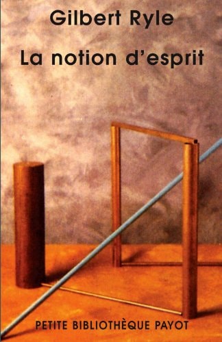 LA NOTION D'ESPRIT, de Gilbert Ryle | portada del libro
