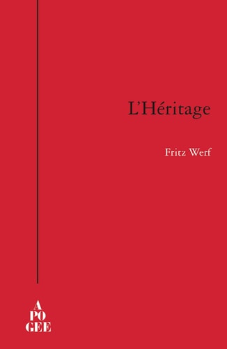 L'HERITAGE, de Fritz Werf | portada del libro