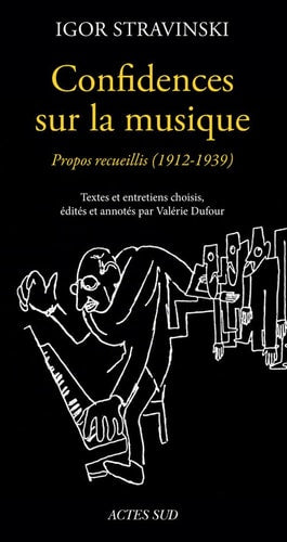 CONFIDENCES SUR LA MUSIQUE, de Igor Stravinsky | portada del libro
