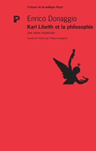 KARL LÖWITH ET LA PHILOSOPHIE, de Enrico Donaggio | portada del libro