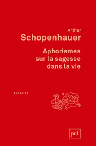 PHORISMES SUR LA SAGESSE DANS LA VIE, de Arthur Schopenhauer | portada del libro