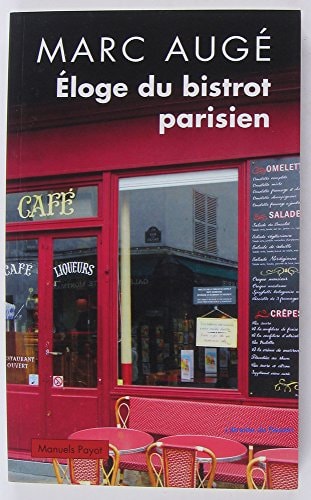 ELOGE DU BISTROT PARISIEN, de Marc Augé | portada del libro