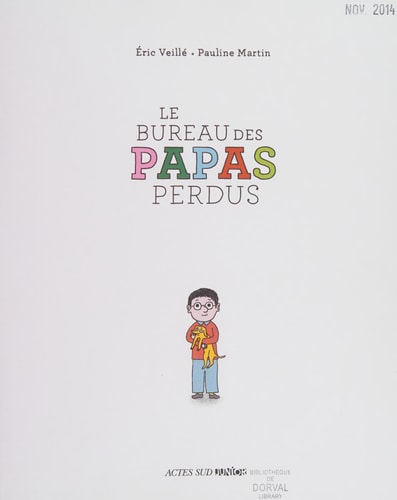 Le bureau des papas perdus, de Eric Veillé | portada del libro