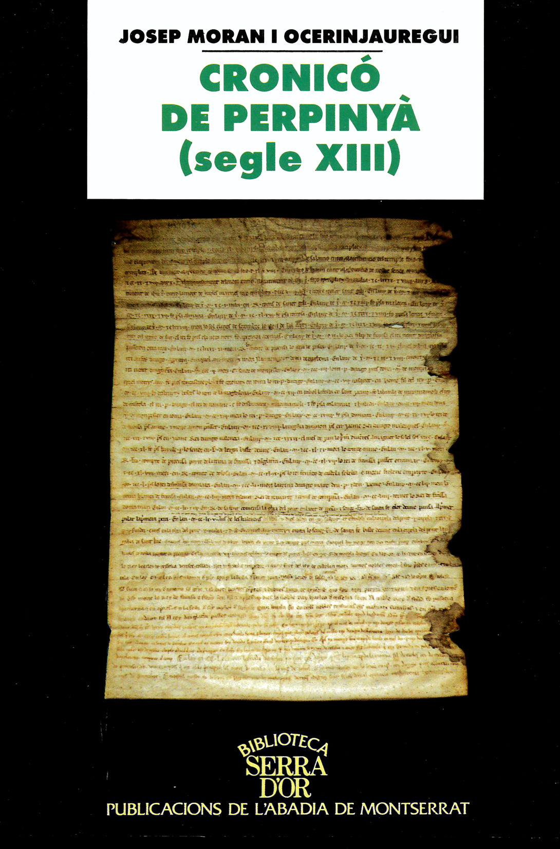 Cronicó de Perpinyà (segle XIII), de Moran i Ocerinjauregui | portada del libro