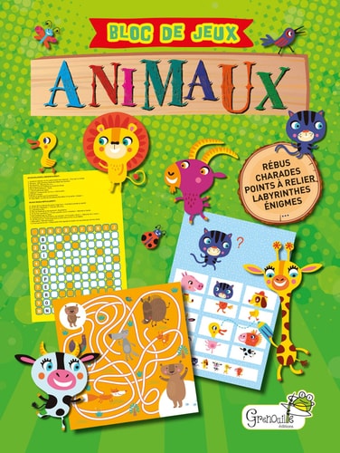 BLOC DE JEUX SPECIAL ANIMAUX, de Garcia | portada del libro