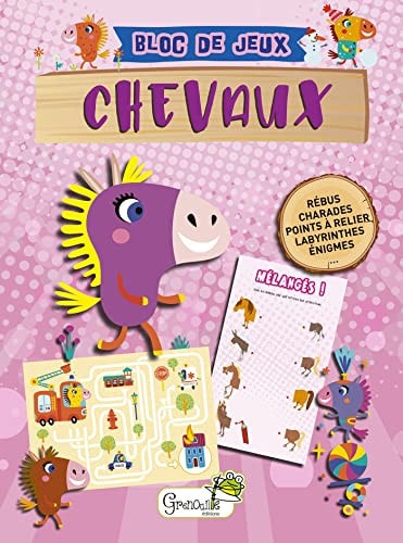 PETIT BLOC DE JEUX CHEVAUX, de Marianne Garcia | portada del libro