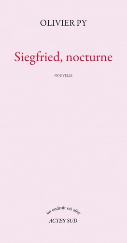 SIEGFRIED NOCTURNE, de Olivier Py | portada del libro