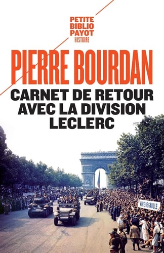 CARNET DE RETOUR AVEC LA DIVISION LECLERC, de Pierre Bourdan | portada del libro