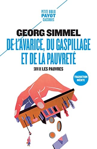 DE LAVARICE DU GASPILLAGE ET DE LA PAUVRETE, de Georg Simmel | portada del libro