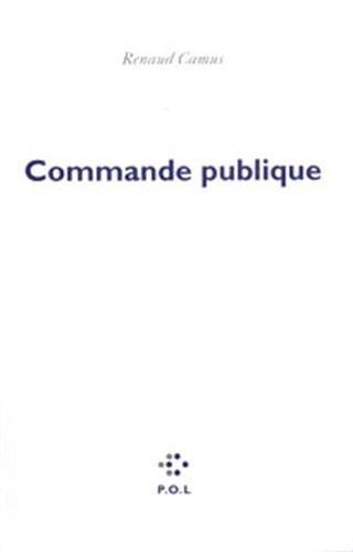 COMMANDE PUBLIQUE, de Camus | portada del libro