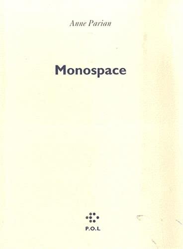 MONOSPACE, de Parian | portada del libro