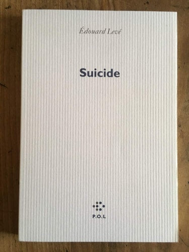 SUICIDE, de Levé | portada del libro