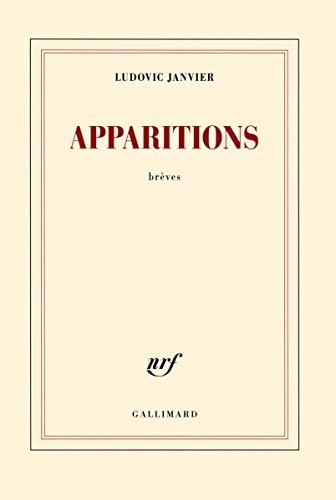 APPARITIONS, de Ludovic Janvier | portada del libro