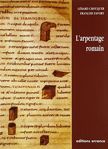 L'ARPENTAGE ROMAIN, de Chouquer | portada del libro