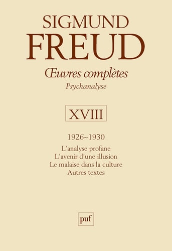 EUVRES COMPLETES T.18 (1926-1930), de Sigmund Freud | portada del libro