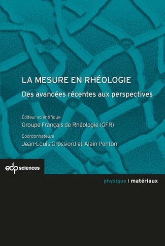 MESURE EN RHEOLOGIE LA, de GROSSIORD JEAN- | portada del libro