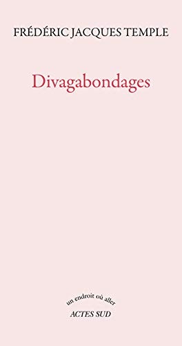 DIVAGABONDAGES, de Frédéric Jacques Temple | portada del libro