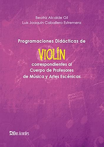 Programaciones Didácticas de Violín, de Alcalde Gil | portada del libro