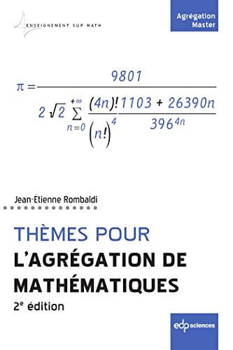 THEMES POUR L AGREGATION DE MATHEMATIQUES, de ROMBALDI JEAN-E | portada del libro