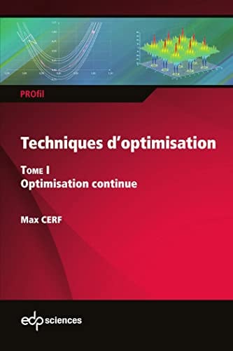 TECHNIQUES D'OPTIMISATION TOME 1, de CERF MAX | portada del libro