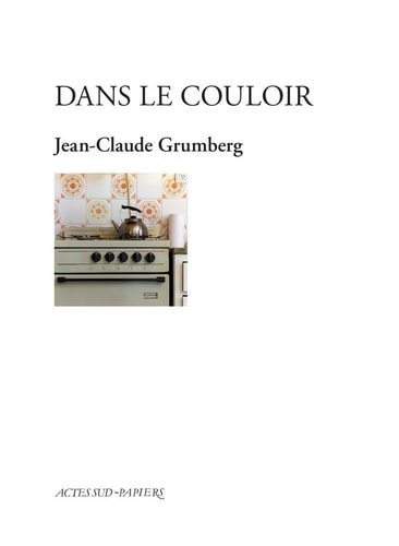 ANS LE COULOIR (ECB), de Jean-Claude Grumberg | portada del libro