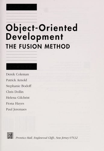OBJECT ORIENTED DEVELOPMENT, de COLEMAN | portada del libro