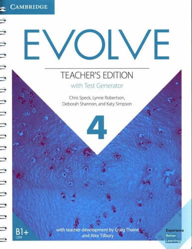 EVOLVE 4 (B1+). TEACHER'S EDITION WITH TEST GENERATOR, de CLANDFIELD | portada del libro