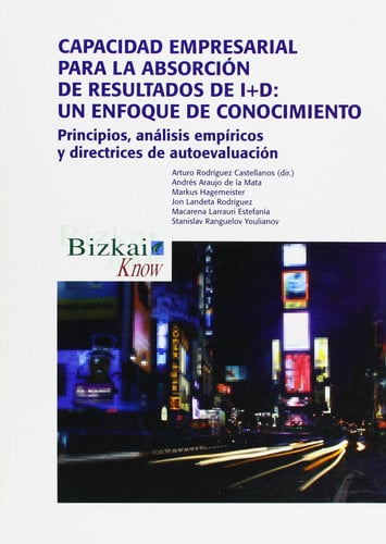 Capacidad empresarial para la absorción de resultados de I D, de RODRIGUEZ CASTELLANOS | portada del libro