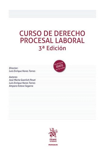 CURSO DE DERECHO PROCESAL LABORAL, de NORES TORRES | portada del libro
